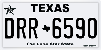 TX license plate DRR6590