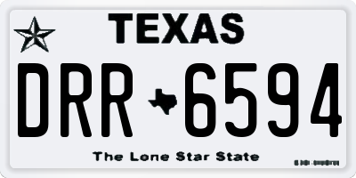 TX license plate DRR6594
