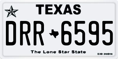 TX license plate DRR6595