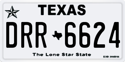 TX license plate DRR6624