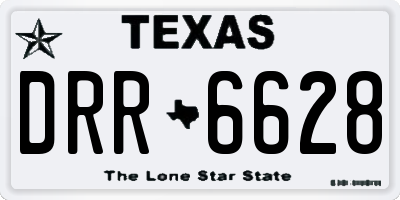 TX license plate DRR6628