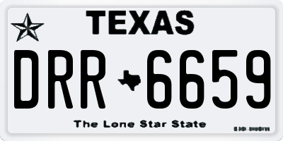 TX license plate DRR6659
