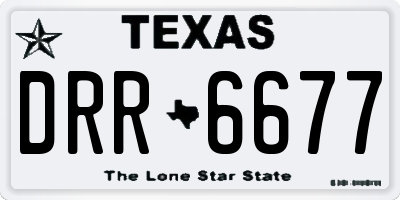 TX license plate DRR6677