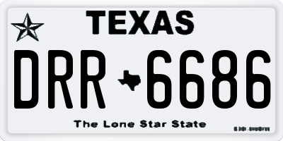 TX license plate DRR6686