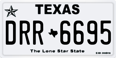 TX license plate DRR6695