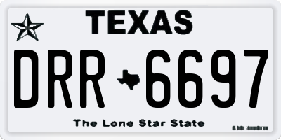 TX license plate DRR6697