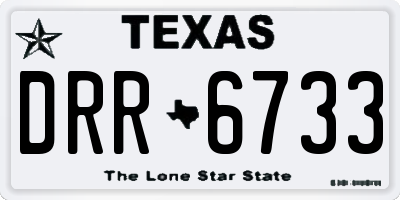 TX license plate DRR6733