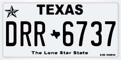 TX license plate DRR6737