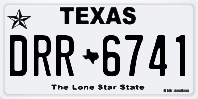 TX license plate DRR6741