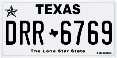 TX license plate DRR6769