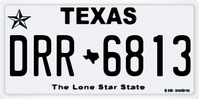 TX license plate DRR6813