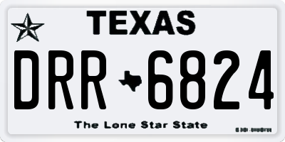 TX license plate DRR6824