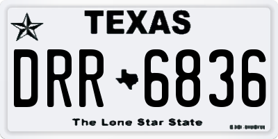 TX license plate DRR6836