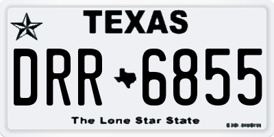 TX license plate DRR6855