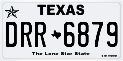 TX license plate DRR6879
