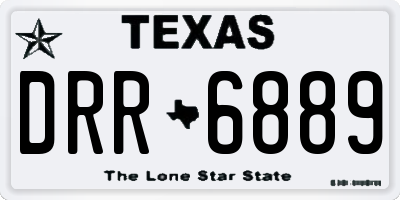 TX license plate DRR6889