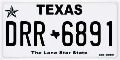 TX license plate DRR6891
