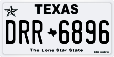 TX license plate DRR6896