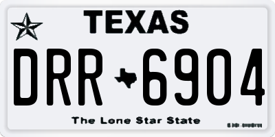 TX license plate DRR6904