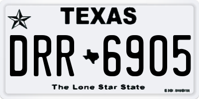 TX license plate DRR6905