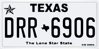 TX license plate DRR6906
