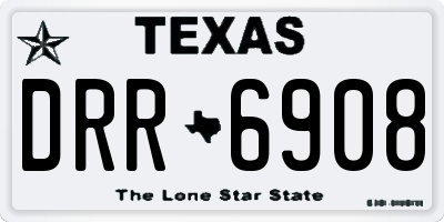 TX license plate DRR6908