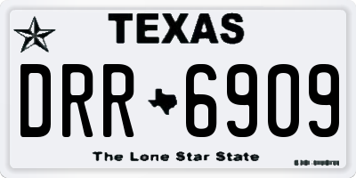 TX license plate DRR6909