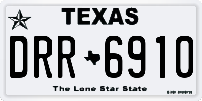 TX license plate DRR6910