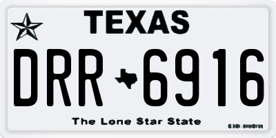 TX license plate DRR6916