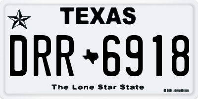 TX license plate DRR6918