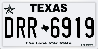 TX license plate DRR6919