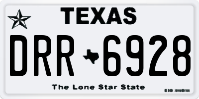 TX license plate DRR6928