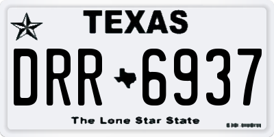TX license plate DRR6937