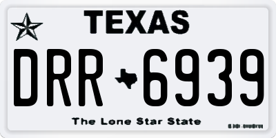 TX license plate DRR6939