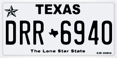 TX license plate DRR6940
