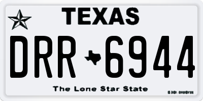 TX license plate DRR6944
