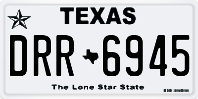 TX license plate DRR6945