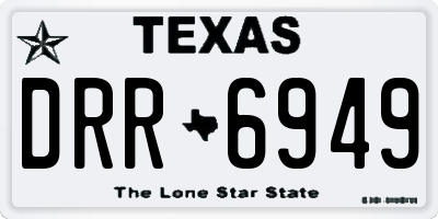 TX license plate DRR6949