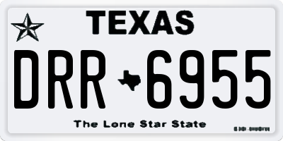 TX license plate DRR6955