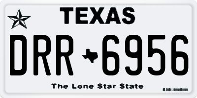 TX license plate DRR6956