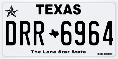 TX license plate DRR6964