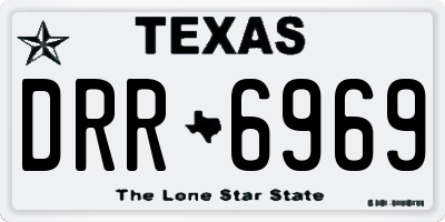 TX license plate DRR6969