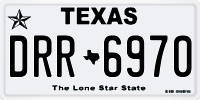 TX license plate DRR6970