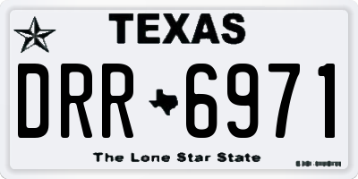 TX license plate DRR6971