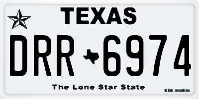 TX license plate DRR6974