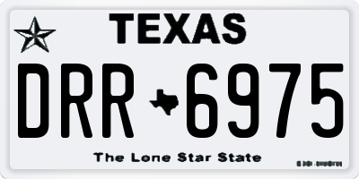 TX license plate DRR6975