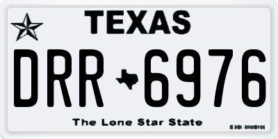 TX license plate DRR6976