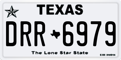 TX license plate DRR6979
