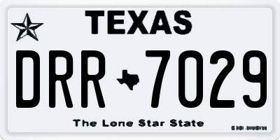 TX license plate DRR7029
