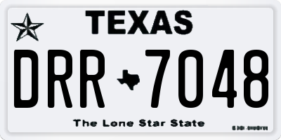 TX license plate DRR7048